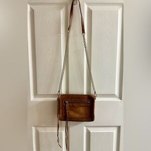 Rebecca Minkoff Tan Crossbody Bag with Chain Strap